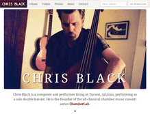 Tablet Screenshot of chrisblackmusic.com